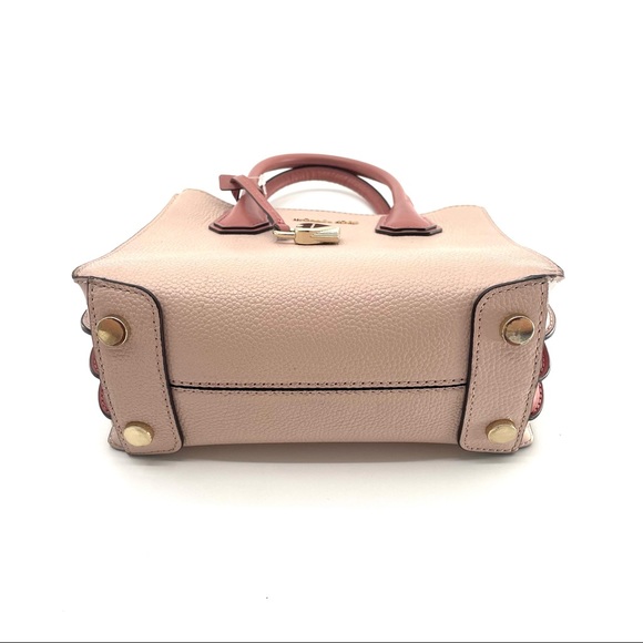 Michael Kors Mercer Satchel Messenger Pebbled Leather Bag in Pale Lilac - Picture 3 of 10